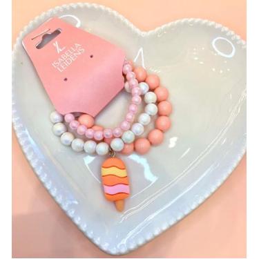 Imagem de Pulseiras de Miçanga Infantil Picolé (conjunto com três pulseiras) - I