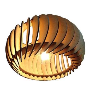 Imagem de Luminária Rústica Formato Abóbora Versátil Para Casa - ANA DECORAÇÕES