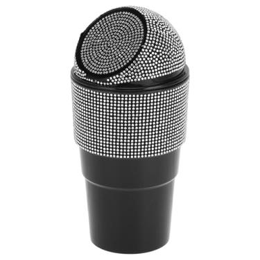 Imagem de TUCKBOLD Caixote do lixo portátil dos bancos dianteiros do carro branco 1 peça 9,9 cm comprimento 7,1 cm largura 20 cm altura plástico