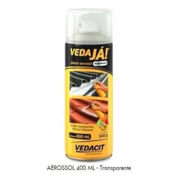 Imagem de Kit 2 vedante spray multiuso telhas calhas vedaja 400 ml transparente 