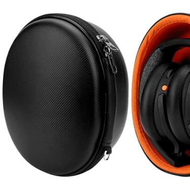 Imagem de Geekria Capa protetora para fones de ouvido compatível com Skullcandy Riff 2, Crusher ANC/Evo/360, Hesh 3, bolsa rígida de substituição para transporte de viagem com armazenamento de cabos (preto)