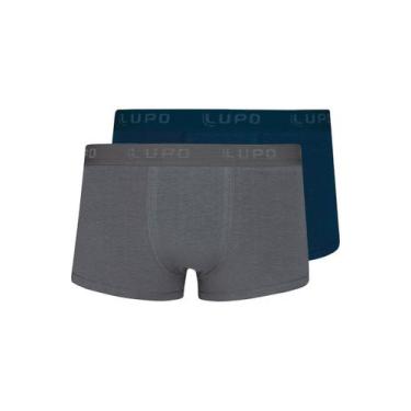 Imagem de Kit com 2 Cuecas Sunga Lupo 480-002 Colorido, Chumbo, G