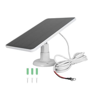 Imagem de Carregador de câmera de painel solar, carregador de painel solar de campainha de vídeo de 10W para câmera de campainha 2K (CSP4W-O-W)