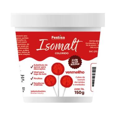 Imagem de Isomalt Festisa 150g - Colorido, Vermelho