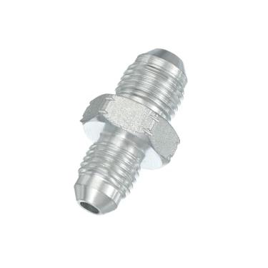 Imagem de PATIKIL Conectores de mamilo redutores hexagonais adaptador de tubo macho 7/40.6 cm alargador 37° JIC x 1/5.1 cm BSPT macho reto, adaptador de bocal redutor de encaixe de tubulação, encaixe hidráulico