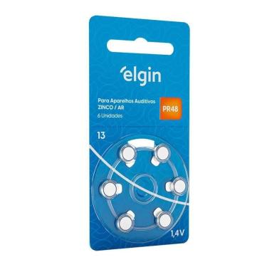 Imagem de Pilha Auditiva Elgin Tamanho 13 Pr48 1,4v Com 6 Unidades