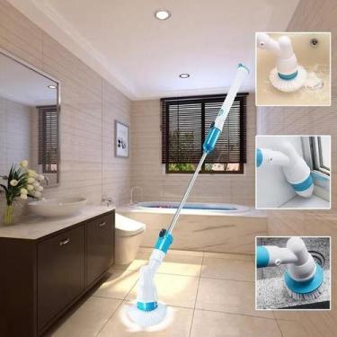 Imagem de Vassoura Elétrica Escova De Limpeza Mop Bivolt é ideal para limpar pis