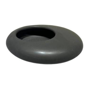 Imagem de FLCPJGV Cerâmica Vaso de flores Vaso de flor O ornamento de recipiente de planta para o quarto cozinha, Meio Preto