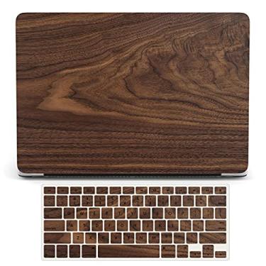 Imagem de Capa compatível com MacBook Pro 15 polegadas 2015 2014 2013 2012 modelo A1398, capa protetora de plástico rígido e protetor de teclado para Mac Pro Retina 15 versão antiga - grão de madeira