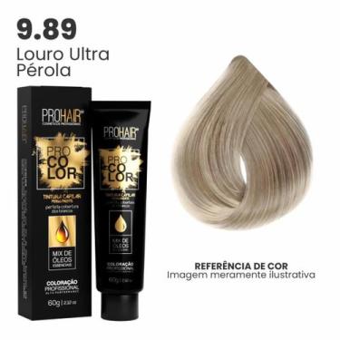 Imagem de Coloração Profissional 60g Pro Color - PROHAIR, 9.89 Louro Ultra Pérol