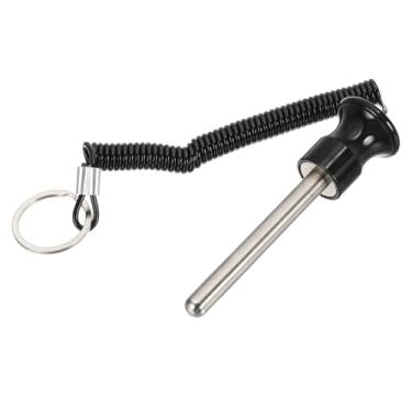 Imagem de PATIKIL Pino de empilhamento de peso, pino seletor magnético de academia de 3/20.3 cm de diâmetro 3-1/20.3 cm de comprimento, substituição de pilha de peso universal com corda de puxar para casa