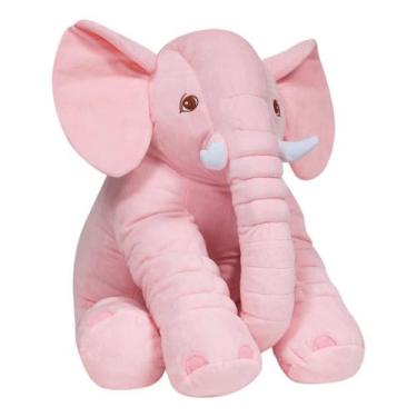 Imagem de Almofada Elefante Gigante 60cm Rosa Azul Cinza Buba - Mundo dos Baixin