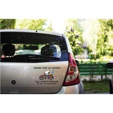 Imagem de Adesivo Para Carro Somos Pais De Autista - Lojinha Da Luc Adesivos