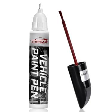 Imagem de Tinta de retoque vermelho perolado para carros, tinta automotiva precisa de cor, reparo automotivo profissional de arranhões, removedor automático de arranhões duradouro, secagem rápida, fácil de usar