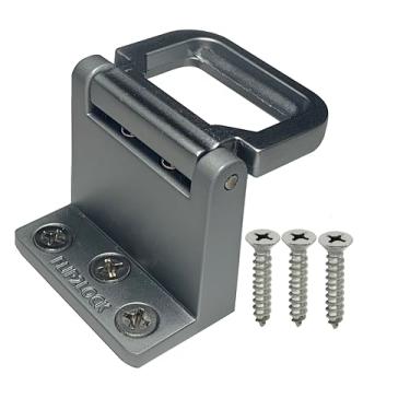 Imagem de FLIP2LOCK, trava de segurança para janela deslizante, 1 pacote com trava de segurança para janelas e portas de vidro deslizante vertical e horizontal, para quarto, casa, apartamento e escritório