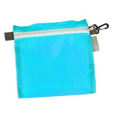 Imagem de UGPLM Bolsa pequena utilitária, bolsa para lápis, leve, multiuso, de armazenamento para celular, carteira, artigos de papelaria para áreas externas, Azul