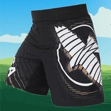Imagem de Shorts De Treinamento De Boxe Black Dragon Eagle MMA Respirável Esport