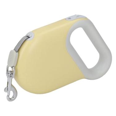 Imagem de Trela do Cão Retrátil, 16.4ft Dog Straps Retrátil Pet Leash Ajustável Com Ergonomic Grip Waste Bag Holder para Outdoor Walking (YELLOW)