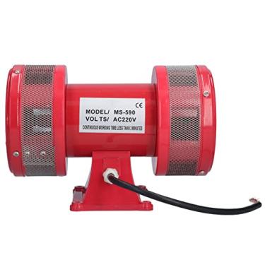 Imagem de 135dB Motor Alarm Way Air Electric Air Sirene Parafuso Montagem AC 220V MS-590, Som Contínuo, Forte Potência de Penetração, Detecção de Alarme Rápido