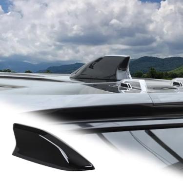Imagem de Capa de antena de barbatana de tubarão de carro ABS acessórios de decoração de base aérea compatíveis com Hummer EV SUV/Pickup 2024 2025 2026+ capa em forma de barbatana de tubarão guarnição de antena