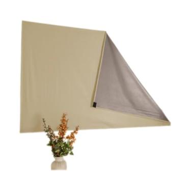 Imagem de Cortina Painel Blackout com para Sala Quarto Cozinha(BEGE,135X175)