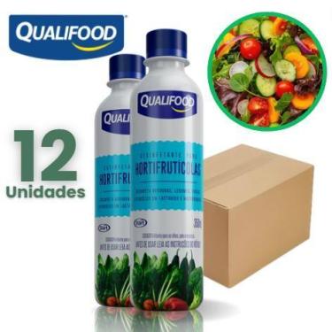 Imagem de Desinfetante para Hortifrutícolas Qualifood 350ml - Kit Com 12 Unidade