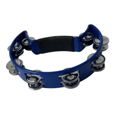 Imagem de Pandeiro Meia Lua ABS Preto, Azul ou Branco Samba Music - PHX, Azul