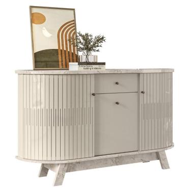 Imagem de Buffet Aparador Sala De Estar 135cm Toni Z10 Off-calacata - Mpozenato