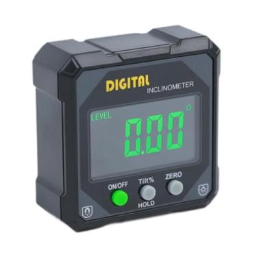 Imagem de Generic Ferramenta de marcenaria com inclinômetro IP54, resistente à água e poeira, localizador de ângulo, nível eletrônico para máquinas de construção de