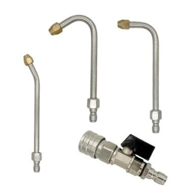 Imagem de MotiveTech Extensão para Lavadora de Alta Pressão, Conexão Rápida de 1/4 de Polegada, Bico de Pulverização de 25 Graus, Combinação, Tamanho real