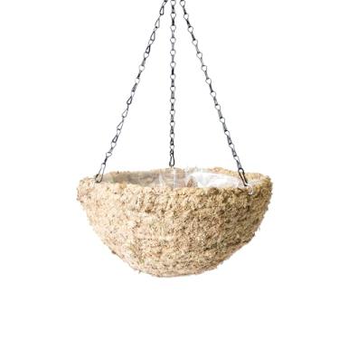 Imagem de Cesta redonda suspensa MossWeave, loiro de 37 cm