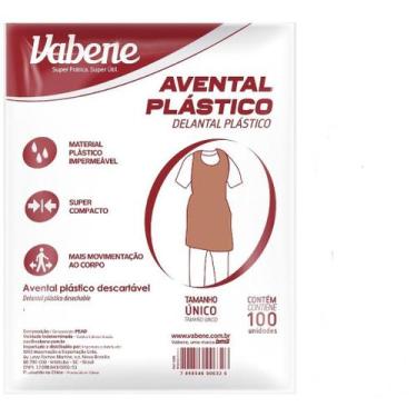 Imagem de Avental Descartável Plástico 120x70 100 Unidades - Lamare