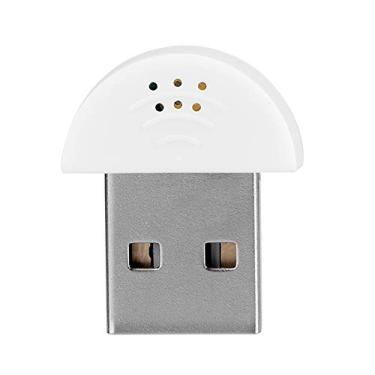 Imagem de USB Mini Studio Speech Microfone Alta Sensibilidade Cancelamento de Ruído 360 Omnidirecional Plug Play Gravação Portátil Áudio MIC Adaptador Para Computador PC Portátil Skype Chat (Branco)