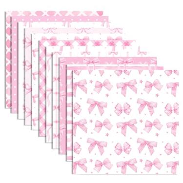 Imagem de 24 folhas de papel de scrapbook com laço, 29 x 29 cm, almofada de estampa de laços, estampa de lagostins, papel de dupla face, para laço, scrapbooking, plano de fundo, cartolina, origami, faça você