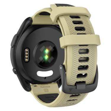 Imagem de OVERSTEP Pulseira de substituição compatível com Garmin Forerunner 265, pulseira de relógio de liberação rápida de 22 mm para relógio inteligente Forerunner 255, Vivoactive 4, Venu 2, Venu 3