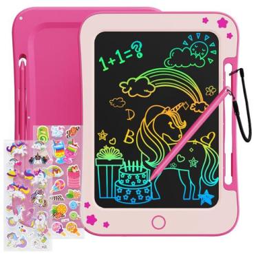 Imagem de Placa de escrita LCD TEKFUN de 8,5 polegadas com adesivos para 3-7 ano