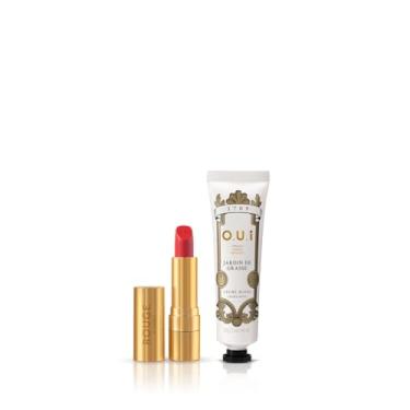 Imagem de Kit O.U.i Rouge Luxe & Jardin de Grasse - Batom 3,5g + Creme de Mãos 30g
