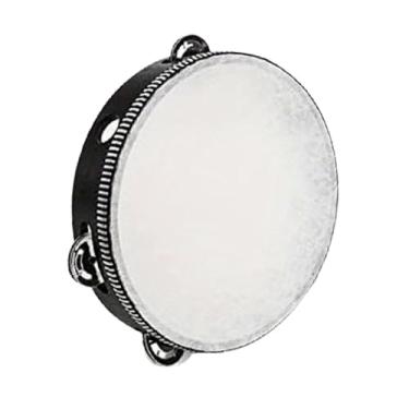 Imagem de Fenteer Pandeiro infantil, instrumento musical infantil, brinquedo de musical, sino de tambor portátil para dança, Diâmetro 10cm