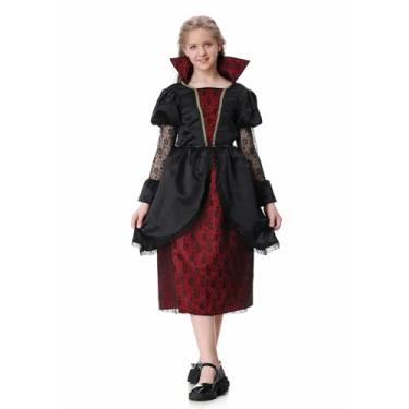 Imagem de AGCOAH Draculaura Vampire Costume for Girls Scary Halloween Costumes for Kids Cosplay(11-12Y)