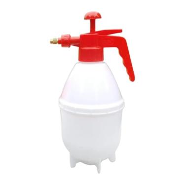 Imagem de MotiveTech Pulverizador de bomba portátil com bico de latão ajustável, garrafa de spray de água de pressão portátil para casa, Branco 1.5l
