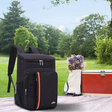 Imagem de Mochila Termica Bolsa Cooler Grande Freezer Sacola 18 Litros Caixa Vinho Cerveja Impermeavel Praia Camping Esportes Tril