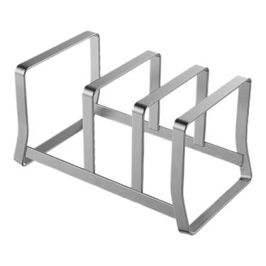 Imagem de Bothyi Prateleira de armazenamento para tábua de corte, organizador de tábua de corte, acessórios de cozinha que economizam espaço, potes, tampas de panela, Grande