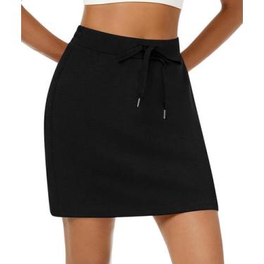 Imagem de Saia de golfe feminina Casly Lamiit preta Summer Active 2XL