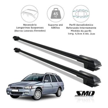 Imagem de Rack Travessa de Teto Aluminio Preto Escort Sw Wagon 1997 a 2000 - SMD
