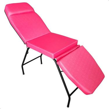 Imagem de Maca 3 Posições Reclinável Estética Pink Estr Preta For-Ty