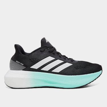 Imagem de Tênis Adidas Boost Run Feminino, Preto, Verde água, 34