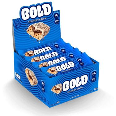 Imagem de Barra de Proteina - 12 Unidades 60g Cookies & Cream - Bold-Unissex