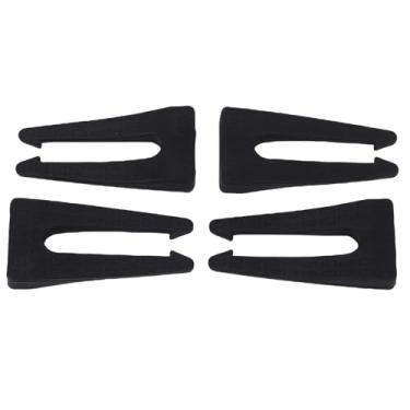 Imagem de Fechaduras de segurança do botão do fogão de silicone universal ajuste botão de controle do forno fechaduras para fogão a gás e forno preto 4 peças