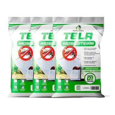 Imagem de Kit 3 Telas Mosquiteira Janela Anti-Inseto Para Mosquito Pro