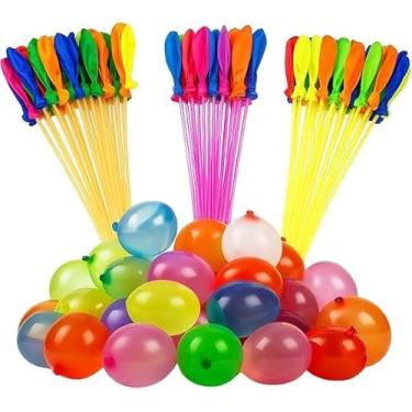 Imagem de KIT com 222 Balão De Água Guerra De Bexiga Splash Ball 5 Pacotes com 111 Bexigas Cada